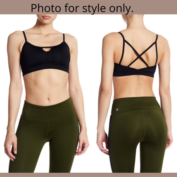 NEW Z By Zella Origami Triangle Sports Bra MED - Picture 2 of 11